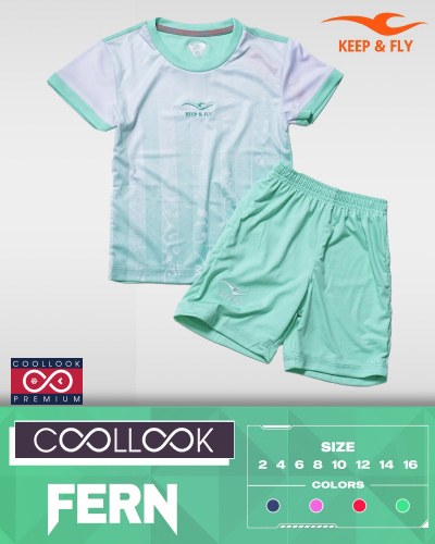 Bộ áo bóng đá Fern Kid Xanh Ngọc