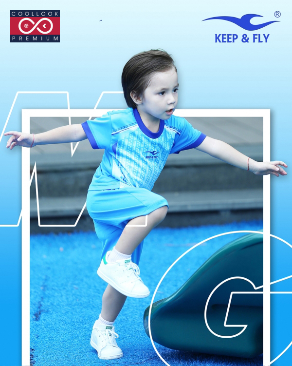 Bộ áo bóng đá Magic Kid xanh ya