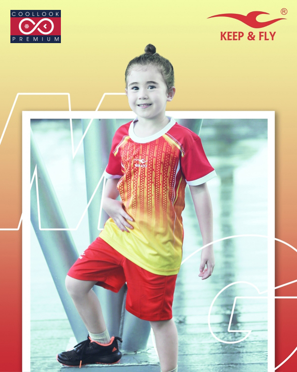 Bộ áo bóng đá Magic Kid đỏ