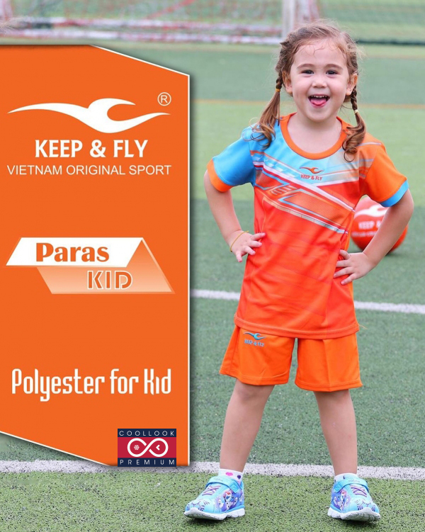 Bộ áo bóng đá Paras Kid cam