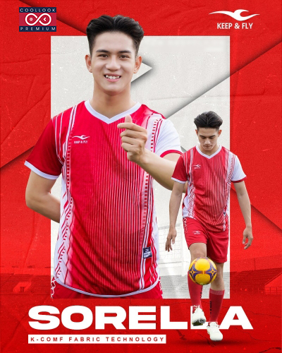 Bộ Áo Bóng Đá Sorella Đỏ