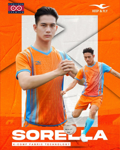 Bộ Áo Bóng Đá Sorella Cam