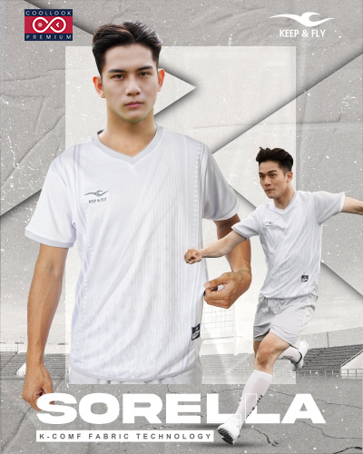Bộ Áo Bóng Đá Sorella Trắng