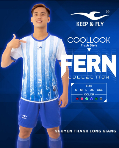 Bộ áo bóng đá Fern Xanh Bích