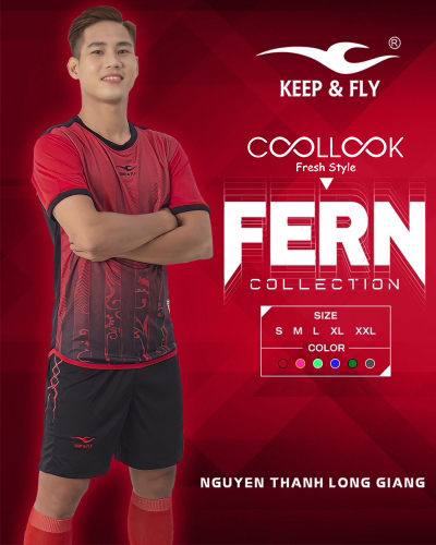 Bộ áo bóng đá Fern Đen
