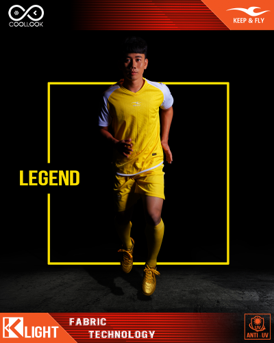 Bộ áo bóng đá Legend Vàng