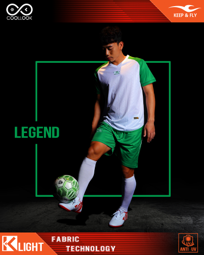 Bộ áo bóng đá Legend Trắng