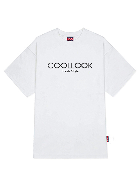 Áo Coollook Standar Regulafit Trắng Logo Center