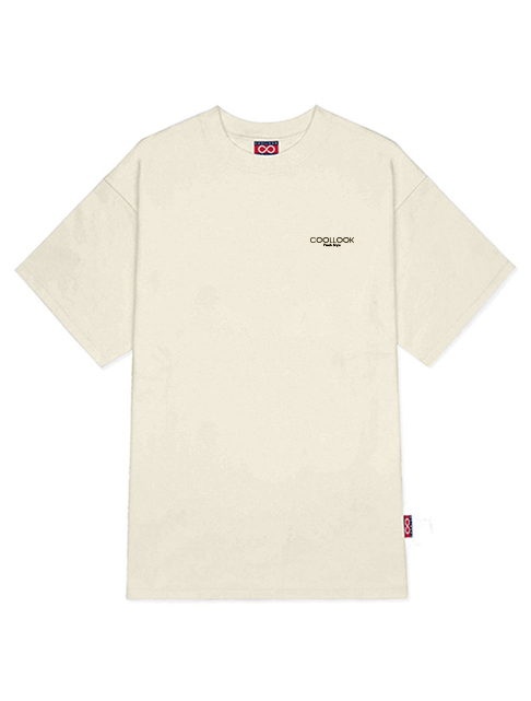 Áo OverSize Standar Cream logo Coollook