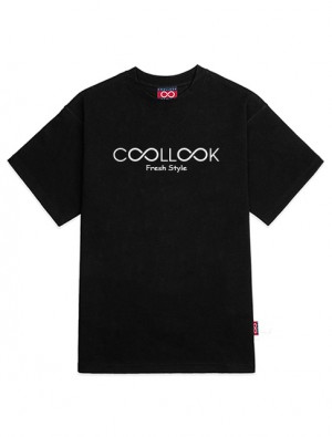 Áo Coollook Standar Regulafit Đen Logo Center