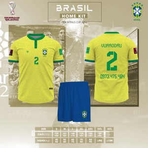 Áo Đấu Brazil World Cup 2022 Sân Nhà Cực Chất