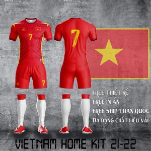 Áo Bóng Đá Đội Tuyển Việt Nam Sân Nhà 2021-2022