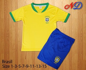 Áo bóng đá trẻ em đội tuyển Brasil