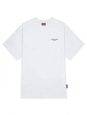 Áo OverSize Standar White logo Coollook
