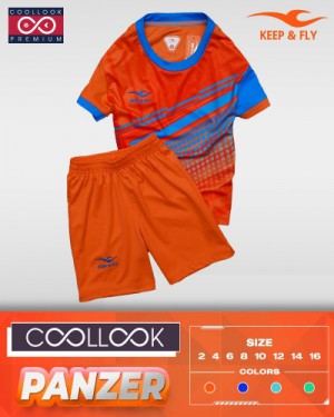 Bộ áo bóng đá Warrior Kid cam