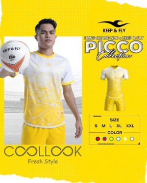 Bộ Áo Bóng Đá Picco Vàng