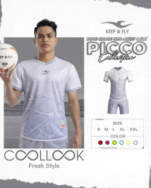 Bộ Áo Bóng Đá Picco Xám
