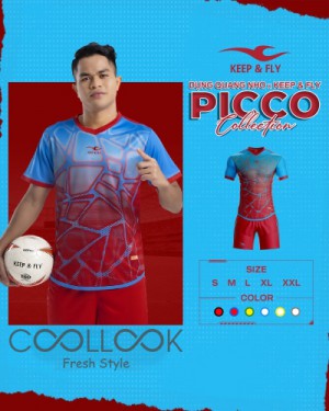 Bộ Áo Bóng Đá Picco Đỏ