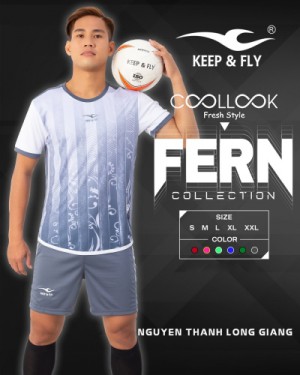 Bộ áo bóng đá Fern Xám