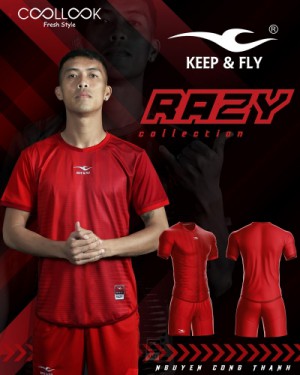 Bộ áo bóng đá Razy Đỏ