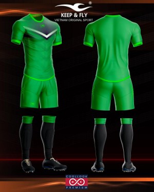 Bộ áo bóng đá Monster Xanh Két